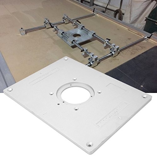 RUZYY Aluminum Router Table Insert Plate Trimmer Engraving Machine...