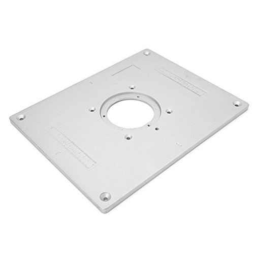 RUZYY Aluminum Router Table Insert Plate Trimmer Engraving Machine...
