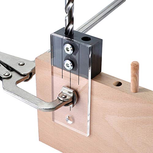 RUZYY Dowel Jig Acrylic Hardened Steel Pocket Hole Jig 1/4 Inch Dr...