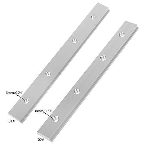 RUZYY M6 M8 200mm Slide Slab T Track Slot for T-Slot Miter Track F...