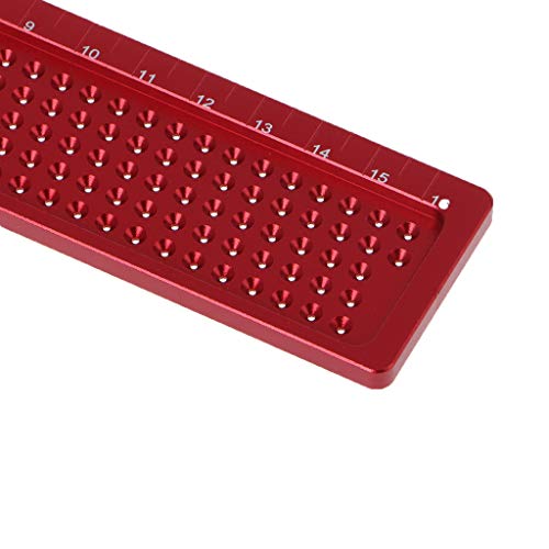 RUZYY Measuring Ruler Scriber T-Type Hole Scribing Gauge Aluminum ...