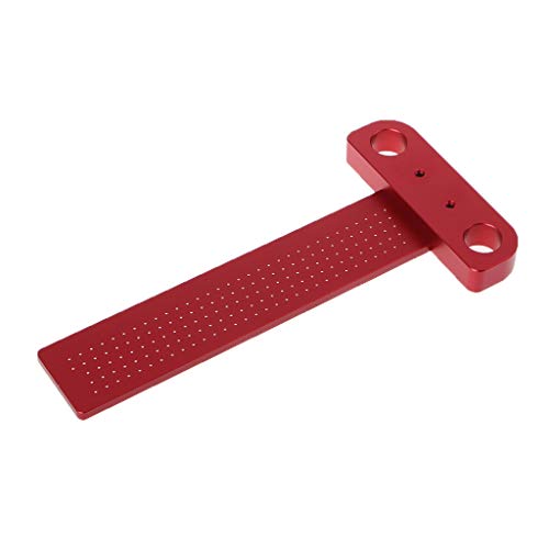 RUZYY Measuring Ruler Scriber T-Type Hole Scribing Gauge Aluminum ...