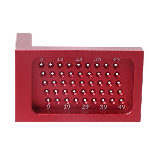 RUZYY Measuring Ruler Scriber T-Type Hole Scribing Gauge Aluminum ...