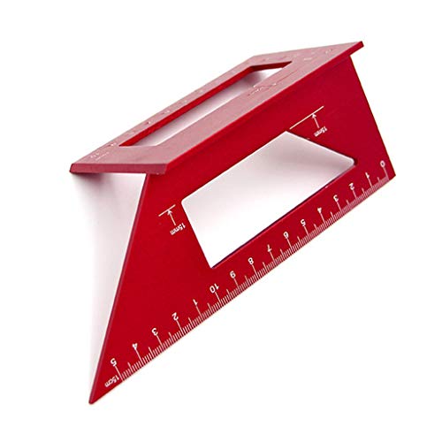 RUZYY Multifunctional Aluminum Alloy Woodworking Scriber T Ruler 4...