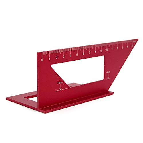 RUZYY Multifunctional Aluminum Alloy Woodworking Scriber T Ruler 4...
