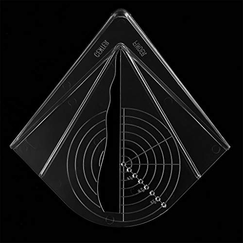 RUZYY Plastic Center Finder for Square Round Octagon Hexagon Stock...
