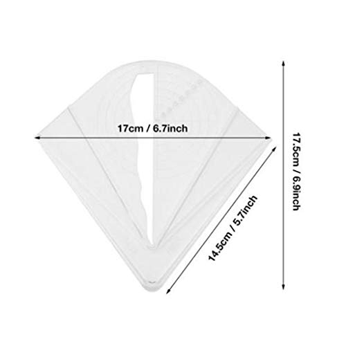 RUZYY Plastic Center Finder for Square Round Octagon Hexagon Stock...