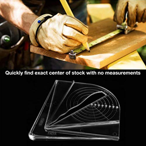 RUZYY Plastic Center Finder for Square Round Octagon Hexagon Stock...