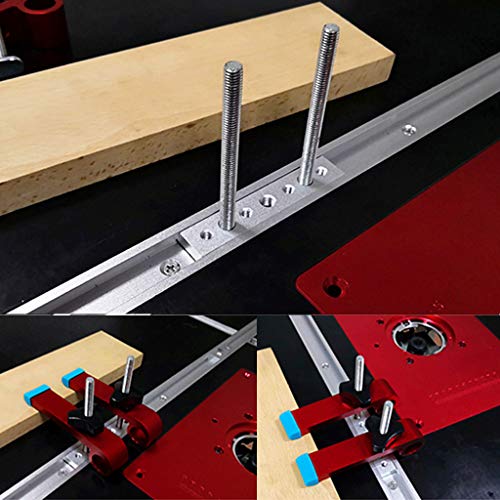RUZYY Quick Acting Hold Down Clamp Set for T-Track T-Slot Woodwork...