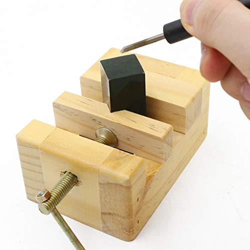 RUZYY Wood Flat Vise Mini Clamp-on Bench Vise Flat Tongs Woodworki...