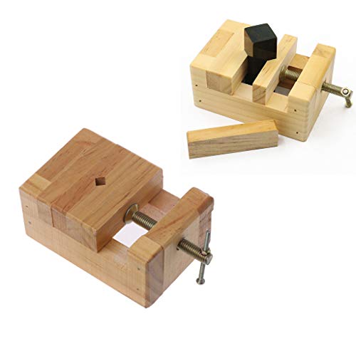 RUZYY Wood Flat Vise Mini Clamp-on Bench Vise Flat Tongs Woodworki...