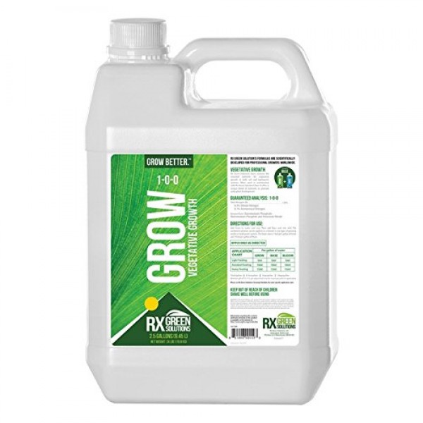 Rx Green Solutions Grow Vegetative Growth Solution, 320-Ounce