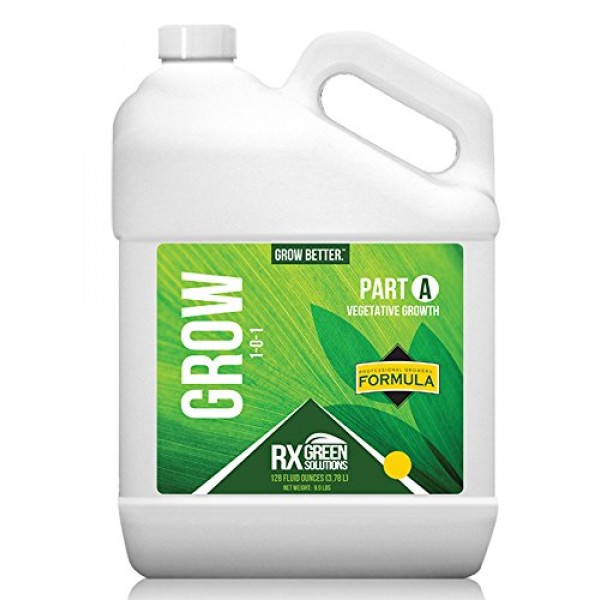 Rx Green Solutions Part A Grow Vegetative Growth, 128-Ounce