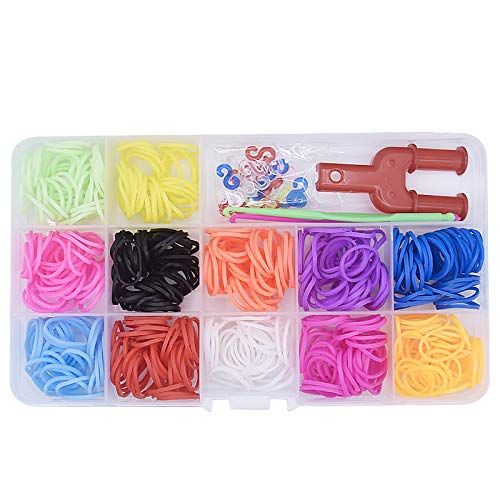 RXING Creative Rainbow Rubber Bands Bead Loom Kits Friendship Brac...