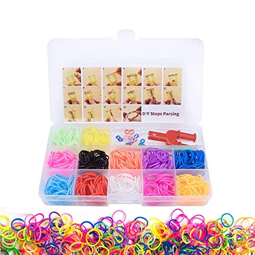 RXING Creative Rainbow Rubber Bands Bead Loom Kits Friendship Brac...