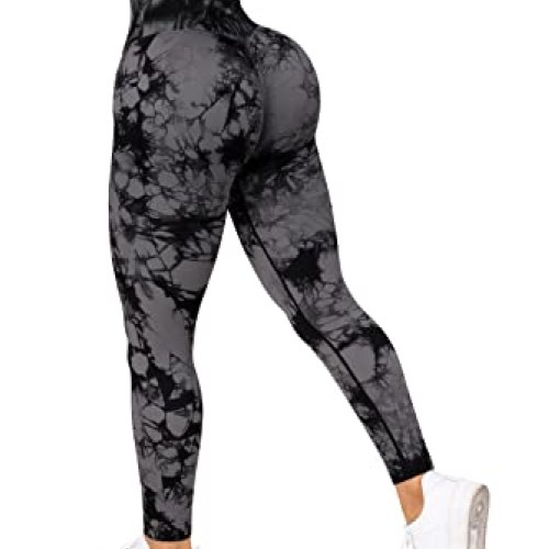 RXRXCOCO Women Seamless Crossover Leggings High Waisted Butt Lifti...