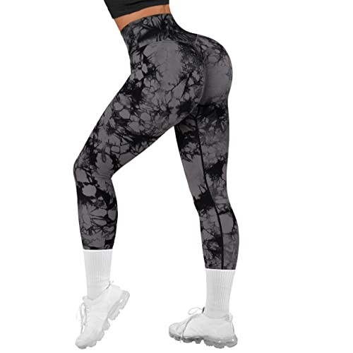 RXRXCOCO Women Seamless Crossover Leggings High Waisted Butt Lifti...