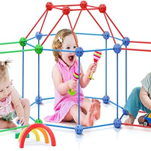 RYBG Kids Fort Building Toys, 160PCS Kits Childrens Building Toys...