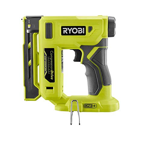 Ryobi 18-Volt ONE+ Cordless Compression Drive 3/8 in. Crown Staple...