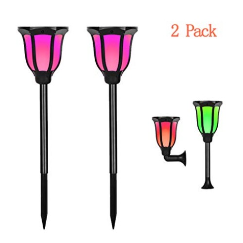 RYSD-MT LED Solar Light Outdoor, 2 Packs Solar Pathway Lights with...