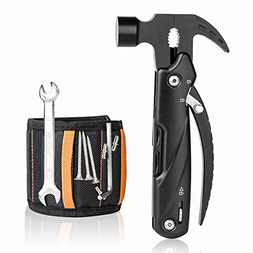 Hammer Multi-Tool, 12 in 1 Mini Hammer Multitool Tools with Magnet...