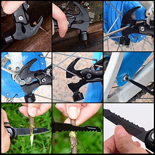 Hammer Multi-Tool, 12 in 1 Mini Hammer Multitool Tools with Magnet...