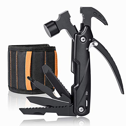 Hammer Multi-Tool, 12 in 1 Mini Hammer Multitool Tools with Magnet...