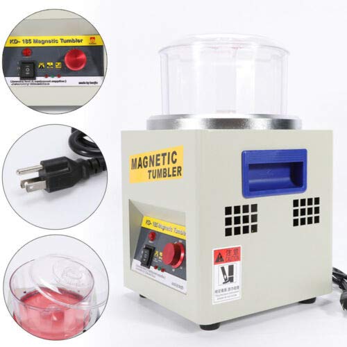 Mini Magnetic Tumbler 180mm Magnetic Jewelry Polisher Finisher Mac...