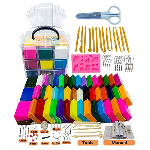 S & E TEACHERS EDITION 50 Blocks Polymer Clay Set, with Tools, Ac...