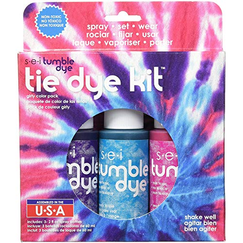 S·E·I SEI 10118 Tumble Dye Craft & Fabric Tie Dye Kit 2oz 3/Pkg-Gi...