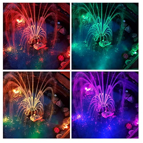 RGB Pond Lights, Underwater LED Lights, IP68 Waterproof Submersibl...