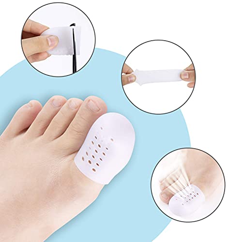 Big Toe Protector, 10PCS Breathable Gel Toe Cap Silicone Toe Cover...