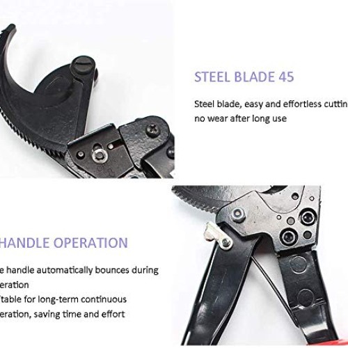 Cable Cutter,Heavy Duty Aluminum Copper Ratchet Cable Cutter, 240...
