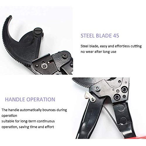 Cable Cutter,Heavy Duty Aluminum Copper Ratchet Cable Cutter, 240...