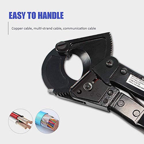 Cable Cutter,Heavy Duty Aluminum Copper Ratchet Cable Cutter, 240...