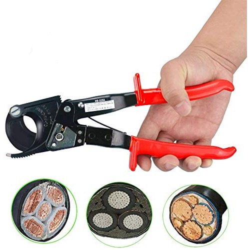Cable Cutter,Heavy Duty Aluminum Copper Ratchet Cable Cutter, 240...
