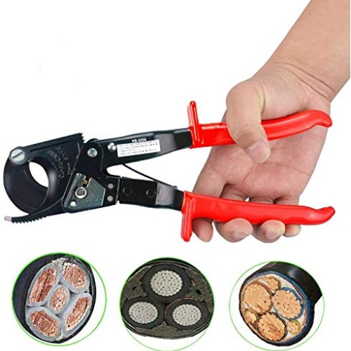 Cable Cutter,Heavy Duty Aluminum Copper Ratchet Cable Cutter, 240...