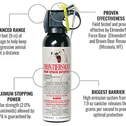 Frontiersman Bear Spray - Maximum Strength & Maximum Range - 35 Fe...