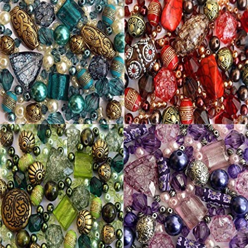 Adults Deluxe Jewelry Making Beads Mix Pliers Findings Starter Kit...