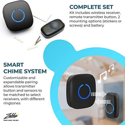 SadoTech Model CX Waterproof Wireless Doorbell Kit Battery Operate...