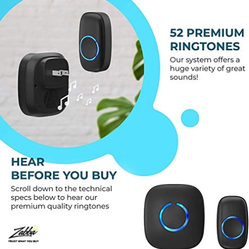 SadoTech Model CX Waterproof Wireless Doorbell Kit Battery Operate...