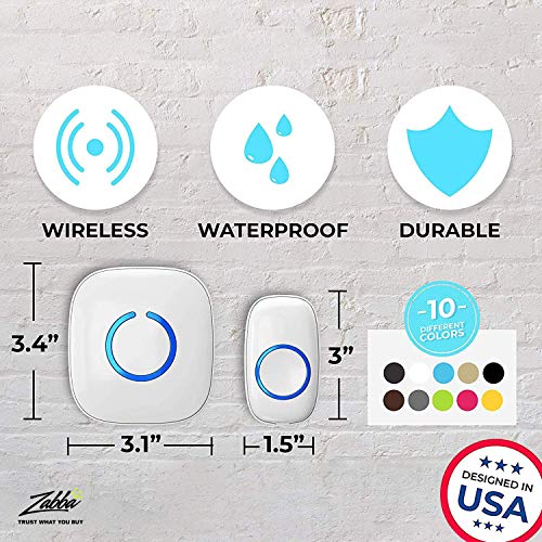 SadoTech Model CX Waterproof Wireless Doorbell Kit Battery Operate...