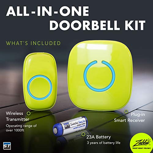 SadoTech White Wireless Doorbell & Chime For Home - Model C - 1 Pu...