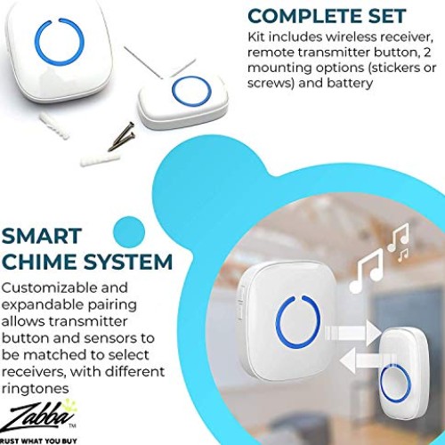 SadoTech White Wireless Doorbell Kit: Model CXR Wireless Doorbells...