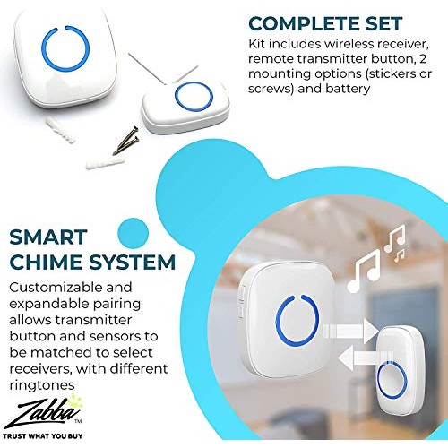 SadoTech White Wireless Doorbell Kit: Model CXR Wireless Doorbells...