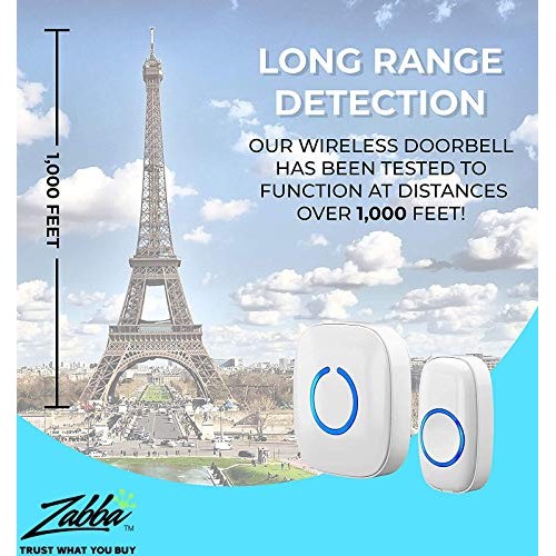 SadoTech White Wireless Doorbell Kit: Model CXR Wireless Doorbells...