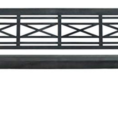 Safavieh PAT6704K Outdoor Collection Karoo Dark Slate Grey Bench, ...