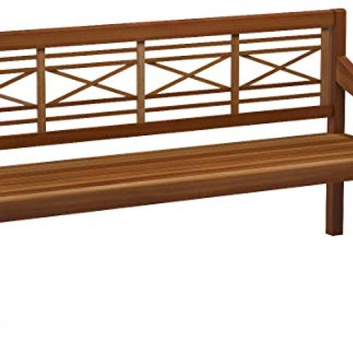 Safavieh Patio Collection Martin Adirondack Acacia Wood Bench, Nat...