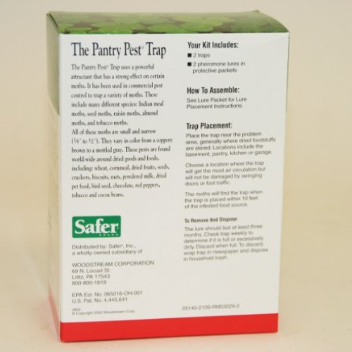 Safer Brand 05140 The Pantry Pest Trap, 2 Moth Traps