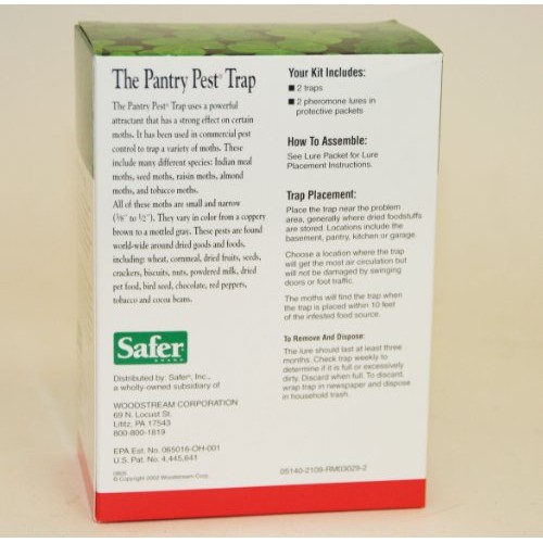 Safer Brand 05140 The Pantry Pest Trap, 2 Moth Traps